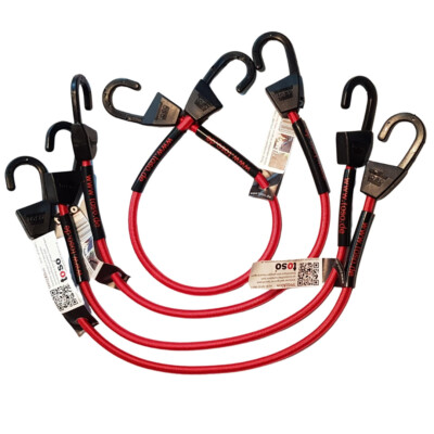 4x Spanngummi 60cm mit Haken toso Expander Spanngurt Gepäck Motorrad Fahrrad