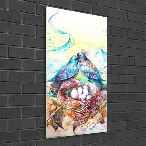 Tableau Sur Verre Acrylique Tulup - Taches Colorées Modernes - 50x100 Cm