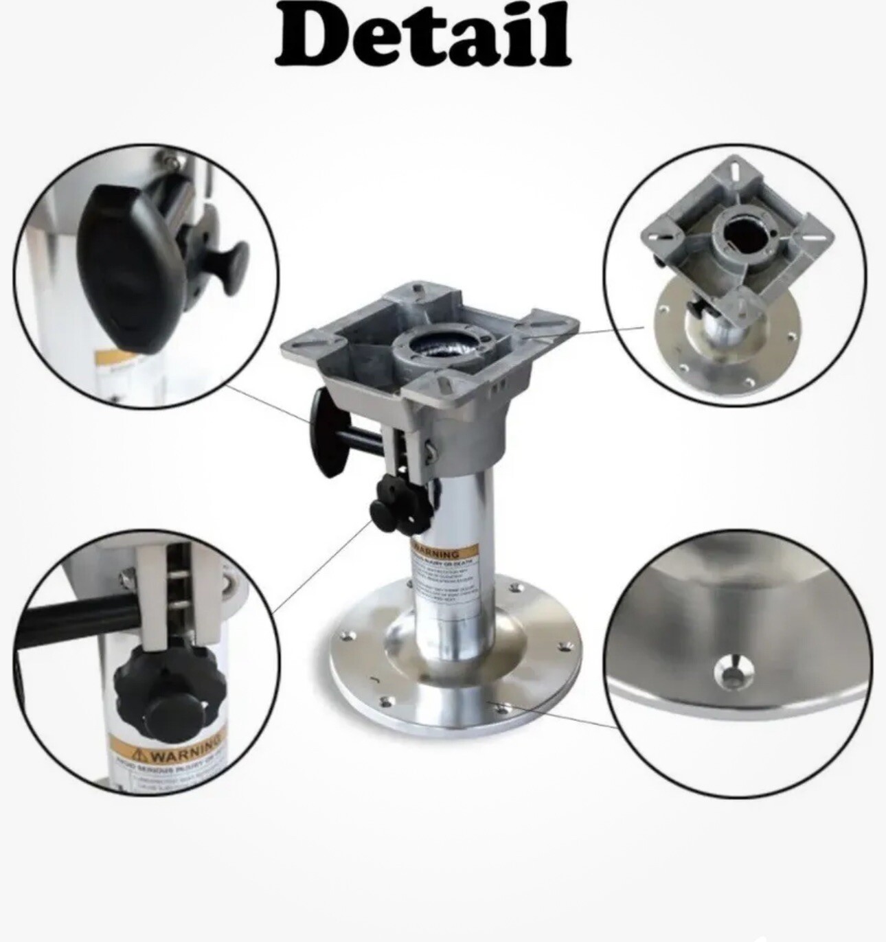 ONHI 360° Adjustable 1319” Heavy Duty Aluminum Locking Boat Seat