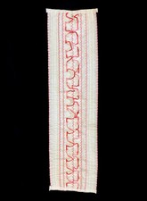 Vintage White with Red Trim Ruffled Dickie Button On 1970's Tuxedo Shirt