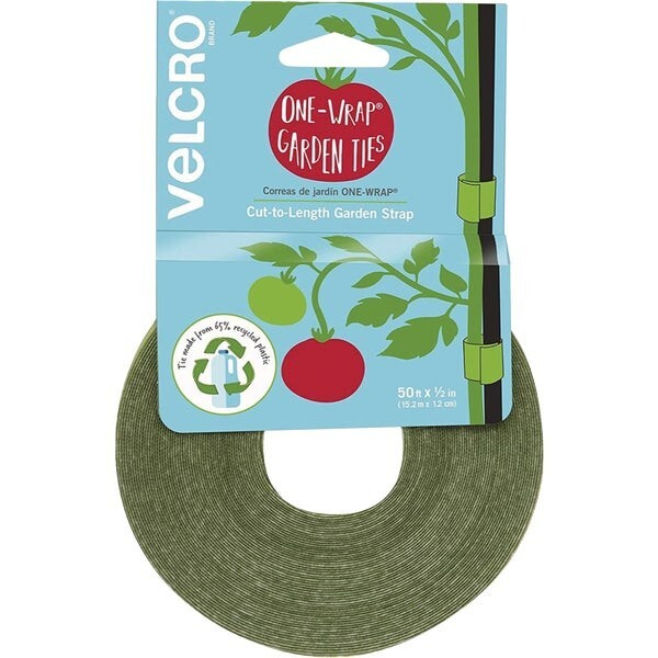 6-Pack VELCRO One-Wrap 50ft x 1/2in Green Garden Ties VEL-30071-AMS