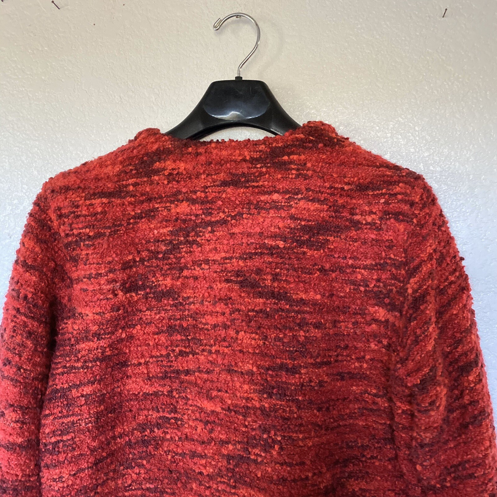 Chico's Design Multi-Red Open Front Poly/Wool/Acr… - image 9