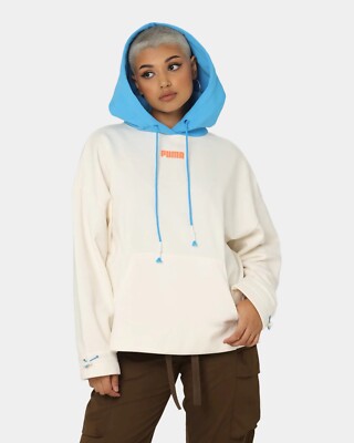 Puma Hoops Women s XL Pristine White Sweatshirt Hoodie