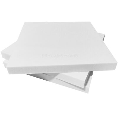 Weiße Schaumstoff Quadrate & Rechtecke - hohe Dichte für Kissen, Bänke, Sitze