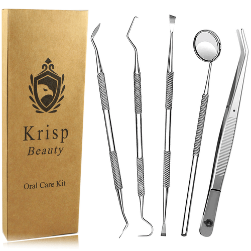 Dental Teeth Cleaning Kit Dentist Floss Plaque Remover Oral Care Tooth Tools 5PC - Picture 3 of 8