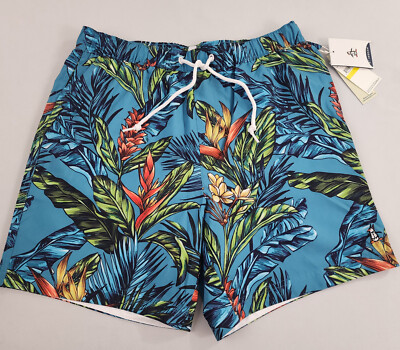 Penguin Bademode Badehose Erwachsene Mittelgroß M Blau Blumen Taschen 3613385