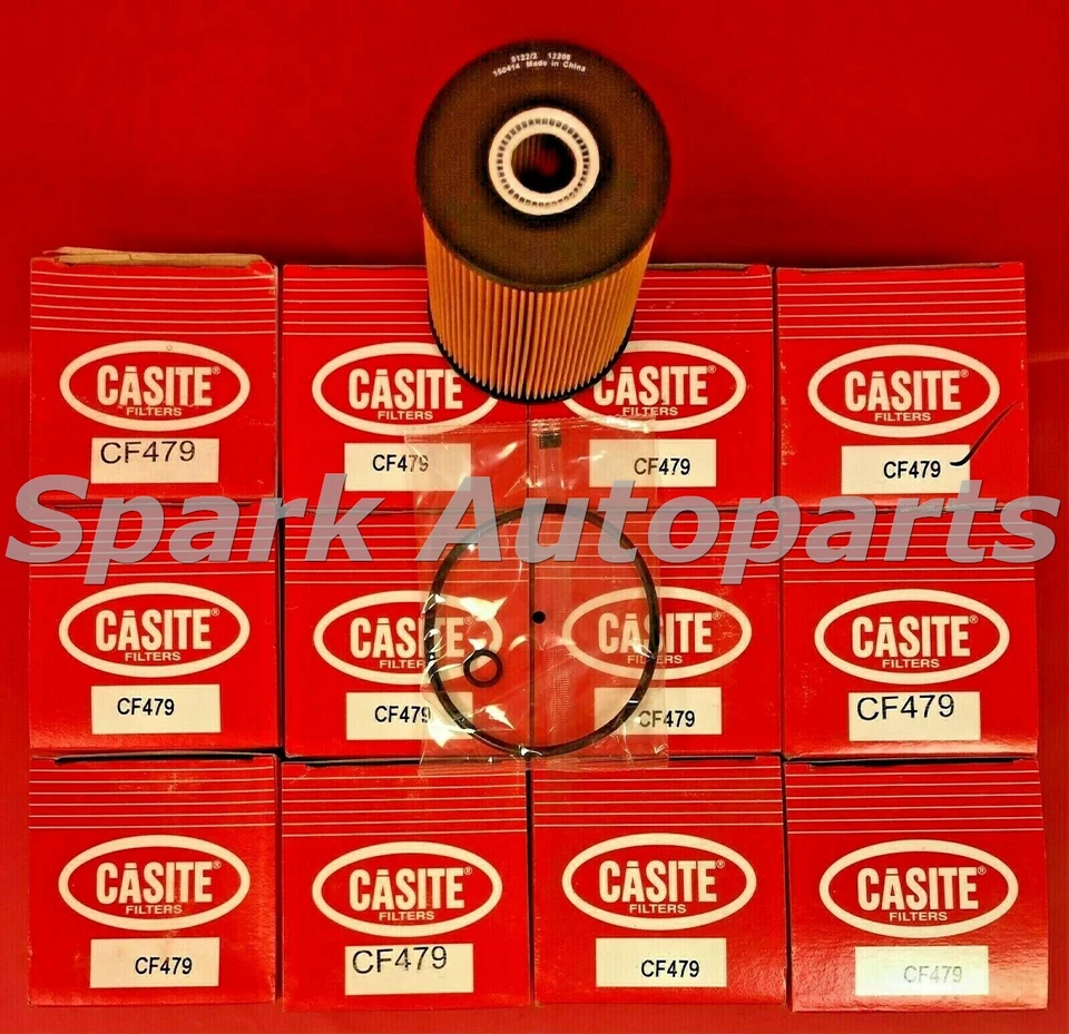 Estuche de 12 filtros de aceite de motor CASITE CF479 para PORSCHE, VOLKSWAGEN, AUDI, CH8158 Foto 3 de 4