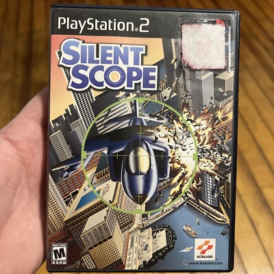 Silent Scope 1 (PS2 Sony PlayStation 2, 2000) Complete w/ Manual CIB Black Label
