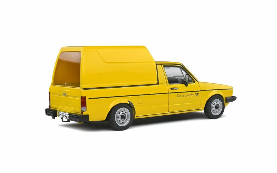 VOLKSWAGEN Caddy German Post Yellow 1982 - 1:18 Solido S1803505 - Photo 2/4