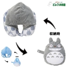 Donguri Kyowakoku My Neighbor Totoro Hooded Neck Pillow Polyester JAPAN NEW