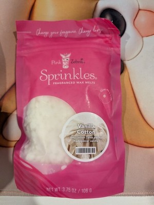 Pink Zebra wax Sprinkles - NEW - Over 3.75 oz. Bags !
