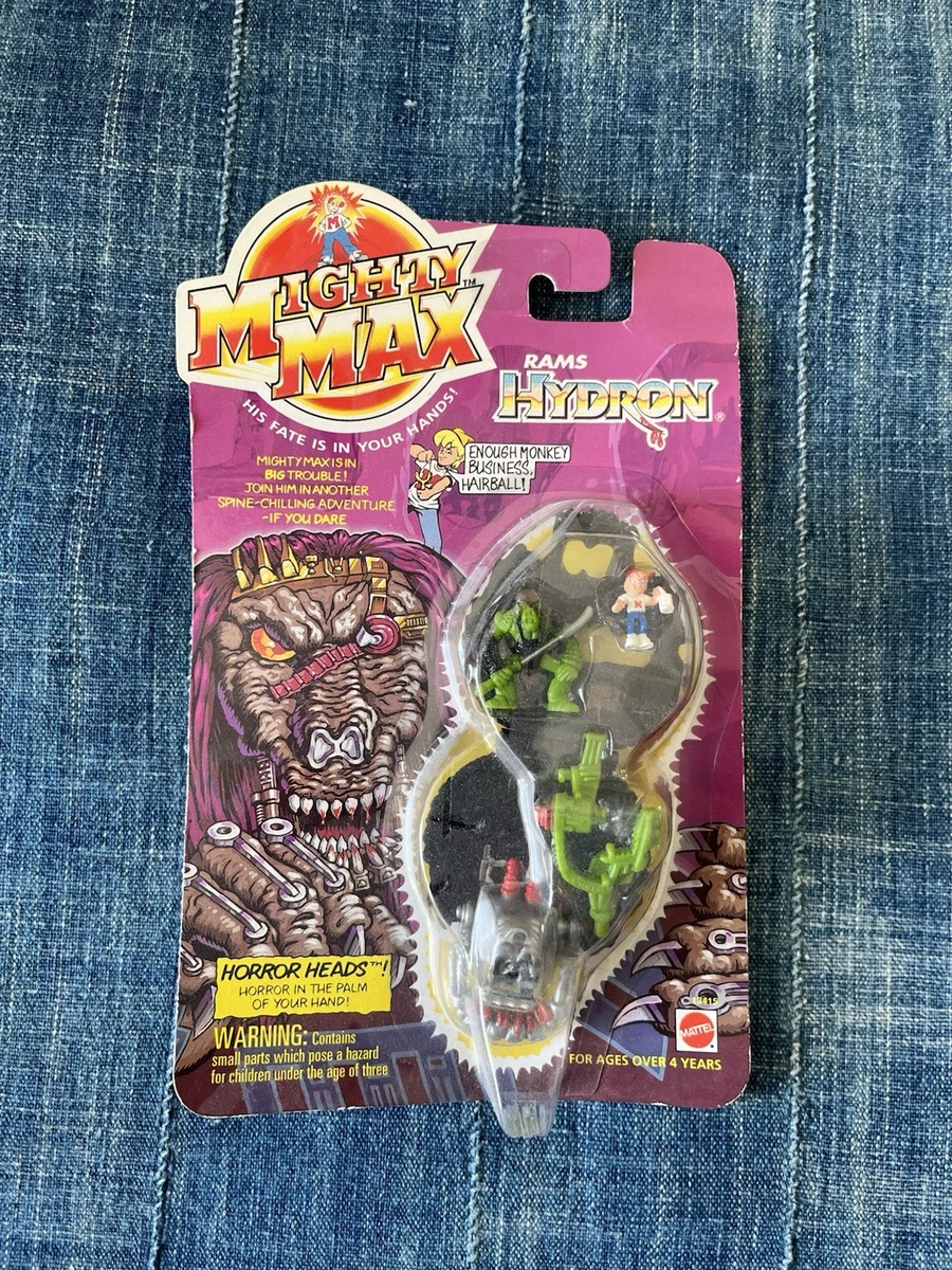 Jouets de poche vintage Mighty Max merlebleu des années 90, lot de 3 - France