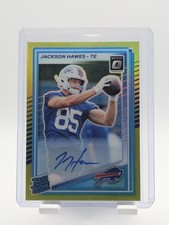 JACKSON HAWES 2025 DONRUSS OPTIC RATED ROOKIE AUTO NEON YELLOW PRIZM /99 Q3562