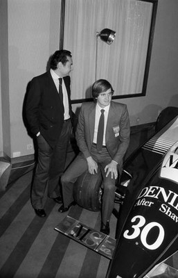 Eddie Cheever Osella FA1 Ford its launch with Enzo Osella Osella F- Old Photo 19