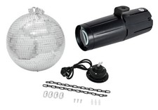 ADJ Pinspot LED II Scheinwerfer Spiegelkugel Set Weiß Theater Club DJ Bar Disco