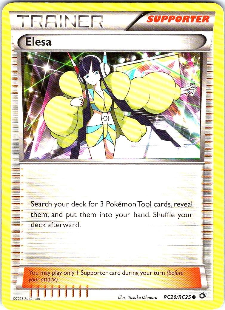 Elesa RC20/RC25 Holo Common Legendary Treasures: Radiant Collection Pokemon LP