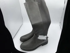 VEPOSE WOMENS' 955 COMFORT TALL KNITTED RIDING KNEE HIGH BOOTS, Dark Grey,Size 6