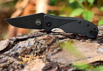 Off-Grid Gear Baby Rhino Folding Knife 2.5'' 12C27 Sandvik Steel Blade G10 Handle