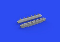 Eduard Accessories 672280 - 1:72 P-51B/C Exhausts Stacks W/Fairing Print For Arm