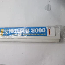 (2-Pk) Frost King Adjustable Door Bottom 1 to 1-1/2" Wide x 36" Long SDB36WH