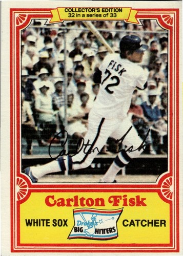 Carlton Fisk #32 1981 Drake's card