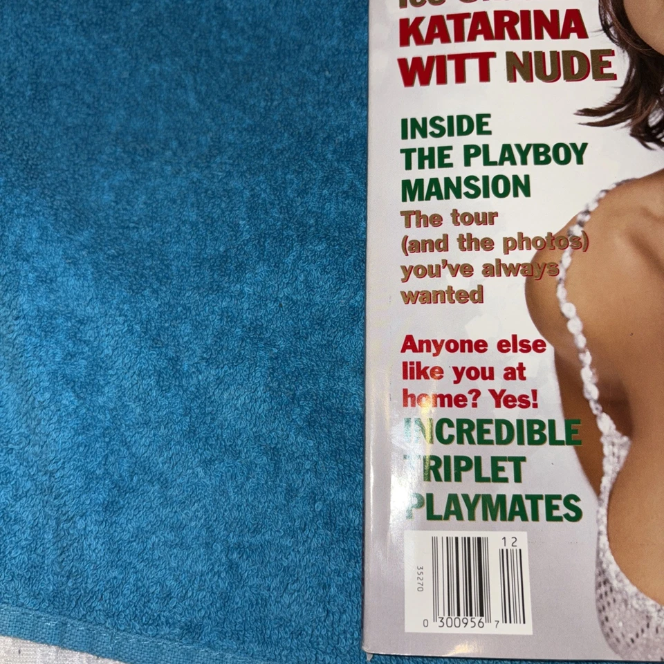 Playboy Magazine December 1998 Katerina Witt Gala Christmas Issue w Centerfold - Image 2 of 4