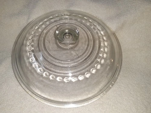 Vintage Cast Iron Wagner Ware C-8 Glass Dome Lid Fits 10" Skillet Made In USA