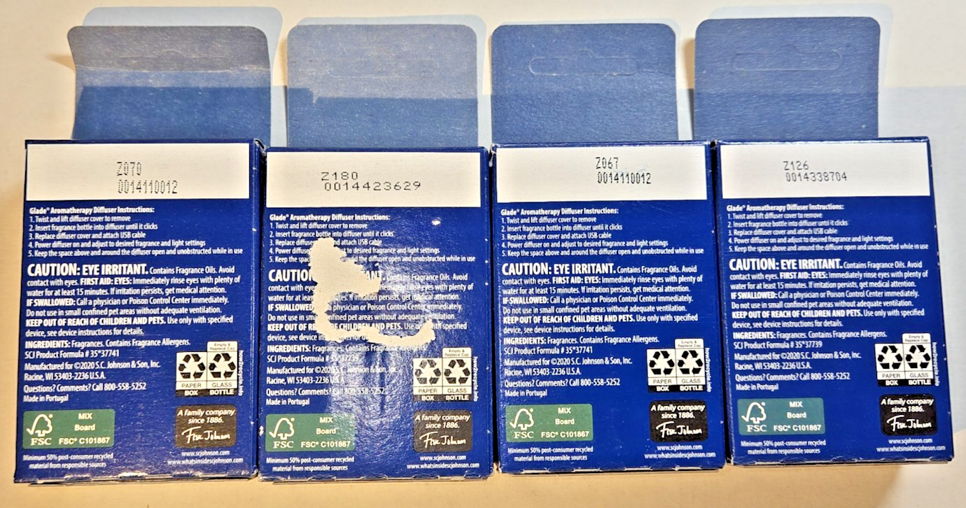 4 Glade Aromatherapy Cool Mist Diffuser Refill FIND CLARITY Lemongrass Bergamot