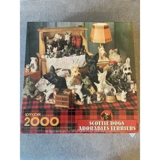 Springbok 2000 Piece Puzzle - Scottie Dogs Adorables Terriers New & Sealed