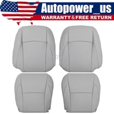 LA11 For 07-12 Lexus ES350 Driver & Passenger Bottom & Top Seat Cover Gray