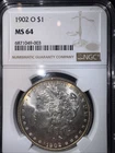 1902 O Morgan Silver Dollar NGC MS 64