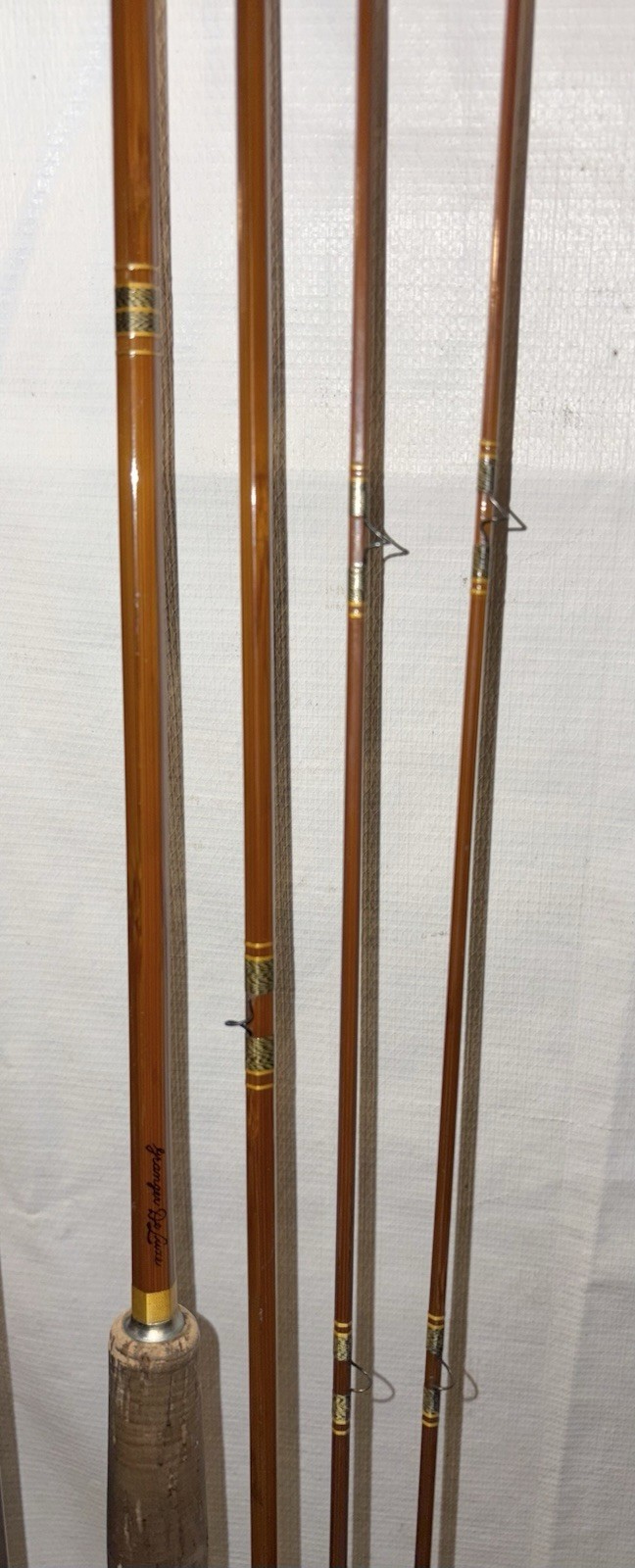 VTG Wright & McGill Granger Deluxe 9ft Bamboo Fly Rod Vintage Bamboo Fly Rod