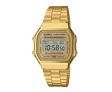 Casio Gold A168-Unisex Digital Watch Retro Classic,Golden Colour Water resistant