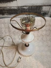 Vintage White Milk Glass Hobnail Table Lamp Base, Decorative & Works Great!