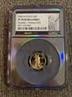 2006 W Eagle $5 PF 70 Ultra Cameo Gold 1/10th 999 Round Vault Box NGC