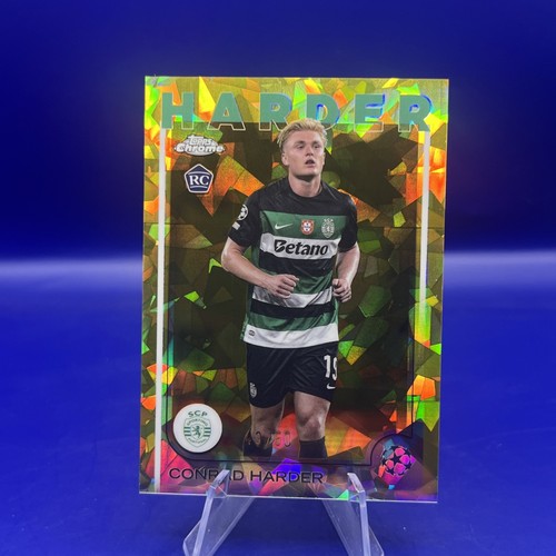 Topps Chrome Sapphire 2024-24 Conrad Harder /50 Rookie RC Sporting Gold - Picture 4 of 6