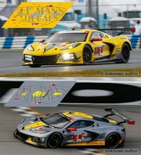 Decals Corvette C8R Daytona 2021 1:32 1:24 1:...