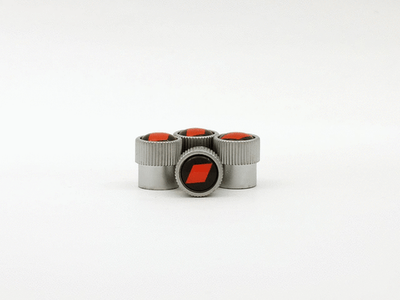 #ad #ad Genuine Audi Valve Stem Caps Red Audi Sport Logo ZAW 071 801 M $25.59