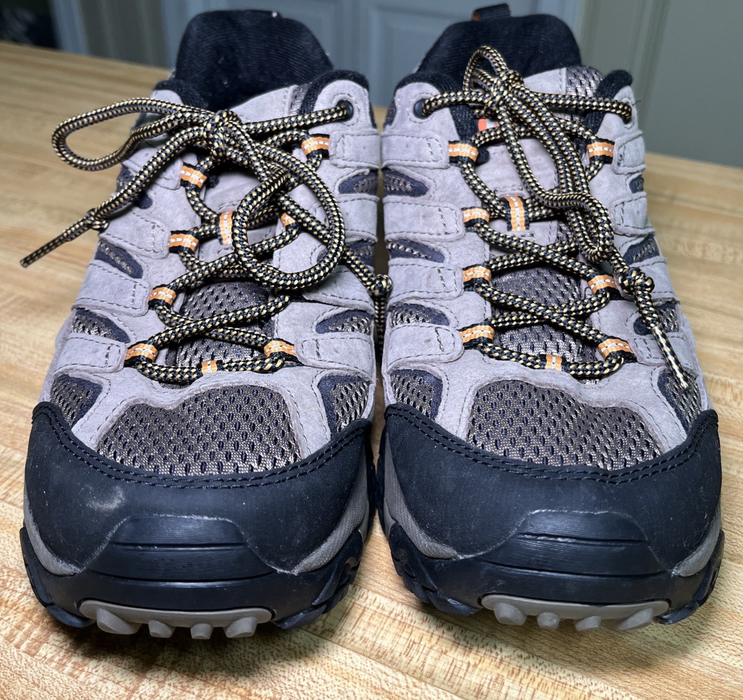 Scarpe da trekking Merrell uomo taglia 8 suola Moab Vibram J06011 colore neutro tortora