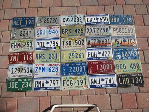 30 South Carolina license plate lot for collecting or decorating