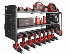 Power Tool Organizer Large 8 Drill Holder Wall Mount Heavy Duty Metal Tool Shelf