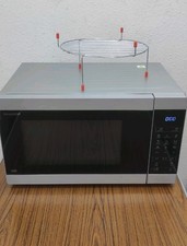 Used Big Digital Microwave Sharp YC-MG81U-S Silver 28L 900W with Grill