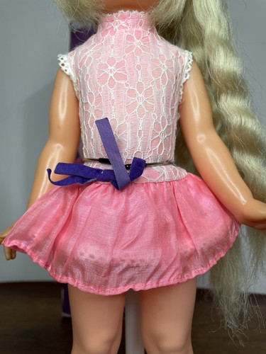 1971 Ideal Movin' Groovin' Velvet Doll Growing Hair With Original Pink Dress - Picture 8 of 22