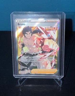 Pokémon Bruno Full Art Trainer Single Strike 158/163 Battle Styles Ultra Rare F 