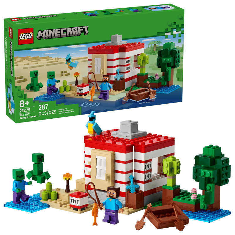 LEGO Minecraft The TNT Jungle House Set 21275 New & Sealed FREE POST