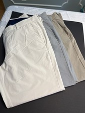 3pr Vineyard Vines Otg On The Go Tech 36x30 Gray Tan Cream Performance Active