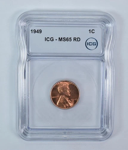 1949 Lincoln Wheat Cent MS65 RD ICG *6602