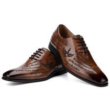 Oxfords Men's Dress Shoes Business Lace Up Loafers Men's Suit Shoes,...