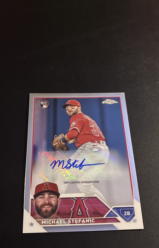 2023 Topps Chrome Update Series - Autographs Michael Stefanic #AC-MS (AU, RC)