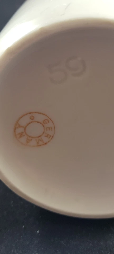 Jarra vintage Lusteware púrpura/rosa Alemania "59" 6,25" Foto 4 de 4